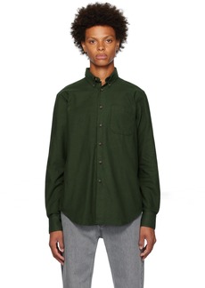 Naked & Famous Denim Green Easy Shirt