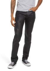 Naked & Famous Denim Weird Guy Regular Tapered Fit Jeans in Black Waxed Stretch at Nordstrom