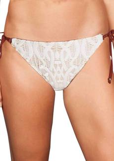 Nanette Lepore Crochet Tie Side Bikini Bottom In Coachella Valley