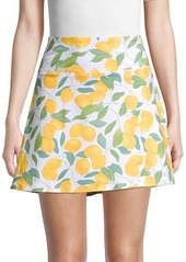 Nanette Lepore Lemon-Print Mini Skirt