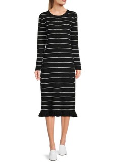 Nanette Lepore Monochrome Midi Sweater Dress