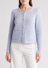 Nanette Lepore Cable Knit Cardigan in Cannoli Cream at Nordstrom Rack