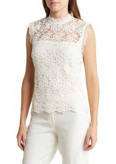 Nanette Lepore Lace Sleeveless Top in Cannoli Cream at Nordstrom Rack