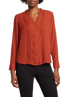 Nanette Lepore Long Sleeve Pintuck Blouse in Picante at Nordstrom Rack