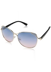 Nanette Nanette Lepore NN222 Round Two-Tone Rectangular UV Protective Sunglasses | Wear All-Year | A Stylish Gift