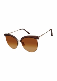 NANETTE LEPORE NN240 Women's Two-Tone Cat-Eye UV Protective Sunglasses | Wear All-Year | A Stylish Gift
