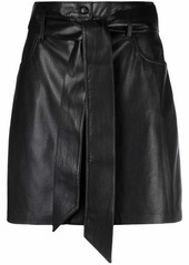 Nanushka A-line belted mini skirt
