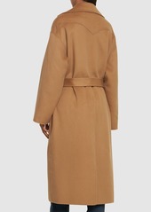 Nanushka Alamo Oversize Wool & Silk Long Coat