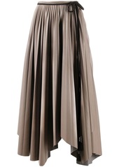 Nanushka asymmetric pleated skirt