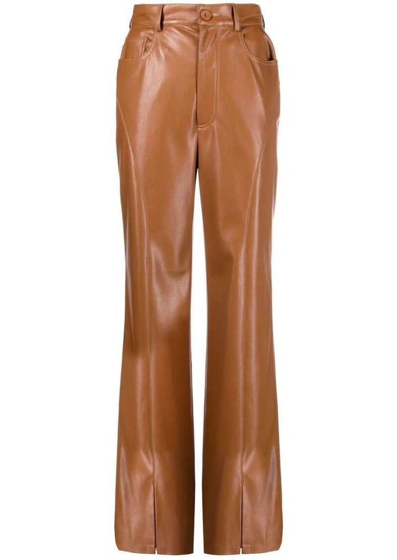 Nanushka curved seam straight-leg trousers