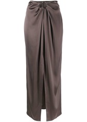 Nanushka draped sarong maxi skirt