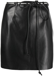 Nanushka faux leather miniskirt