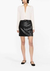 Nanushka faux leather miniskirt