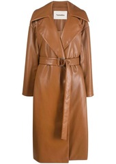 Nanushka faux-leather padded coat
