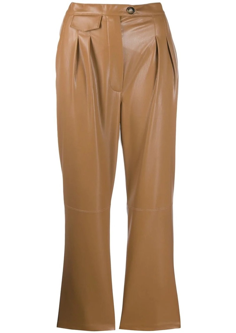 Mitsu vegan leather trousers