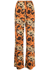 Nanushka floral wide-leg trousers