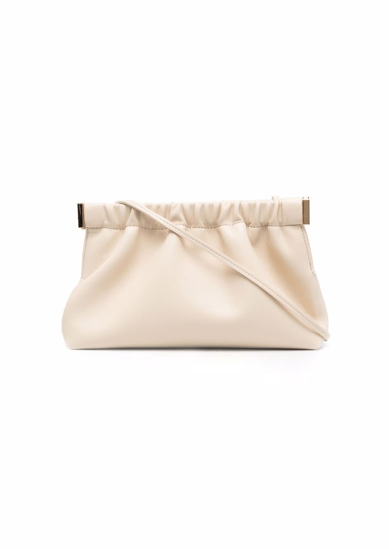 Nanushka gathered-trim clutch bag