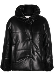 Nanushka Hide padded short faux-leather jacket
