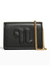 Nanushka Kingsley Wallet Chain Crossbody Bag, Black