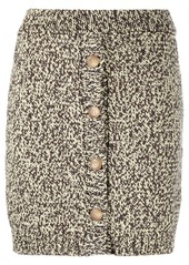 Nanushka knitted button-fastening skirt
