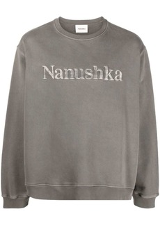 Nanushka logo-embroidered sweatshirt