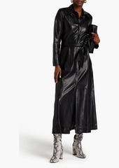 Nanushka - Asayo belted OKOBOR midi shirt dress - Black - XS