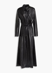 Nanushka - Asayo belted OKOBOR midi shirt dress - Black - XS