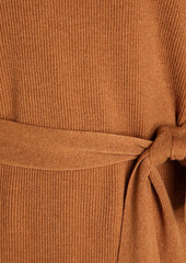 Nanushka - Canaan belted ribbed-knit turtleneck midi dress - Brown - S