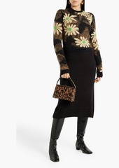 Nanushka - Eloise brushed jacquard-knit sweater - Black - S