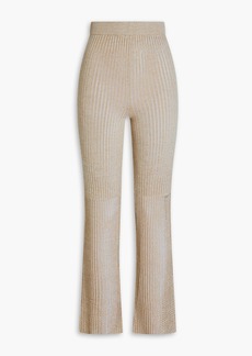 Nanushka - Karine ribbed and pointelle-knit slim-leg pants - Neutral - XS