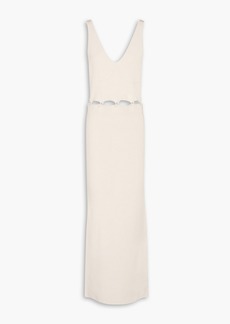 Nanushka - Merle cutout stretch-knit maxi dress - Neutral - L