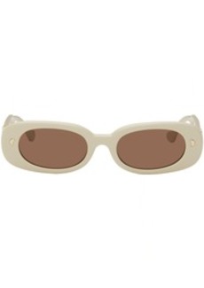 Nanushka Beige Aliza Sunglasses