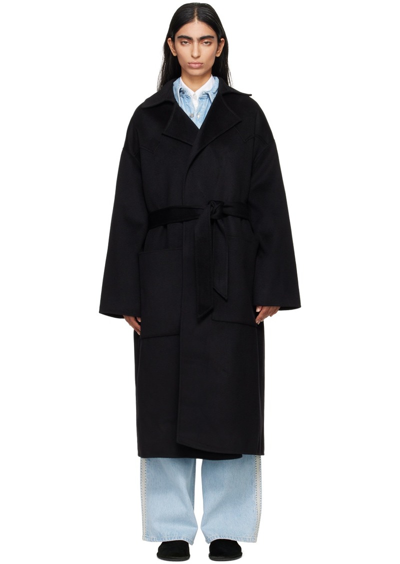 Nanushka Black Alamo Coat