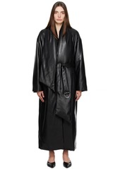 Nanushka Black Amelie Vegan Leather Coat