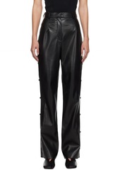 Nanushka Black Felina Vegan Leather Trousers