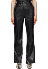 Nanushka Black Manola Vegan Leather Pants