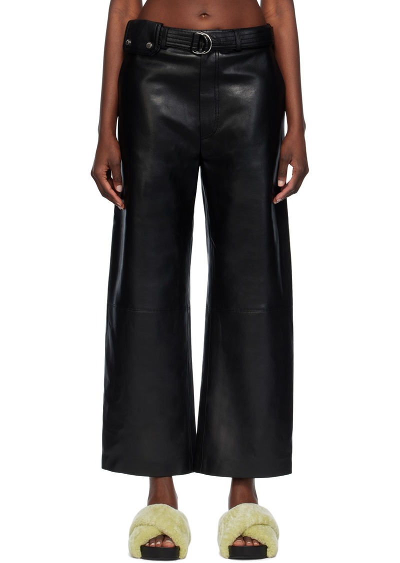 Nanushka Black Sanna Leather Pants