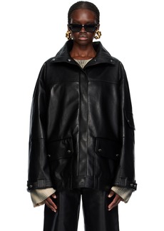 Nanushka Black Silva Leather Jacket