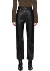 Nanushka Black Vinni Vegan Leather Trousers