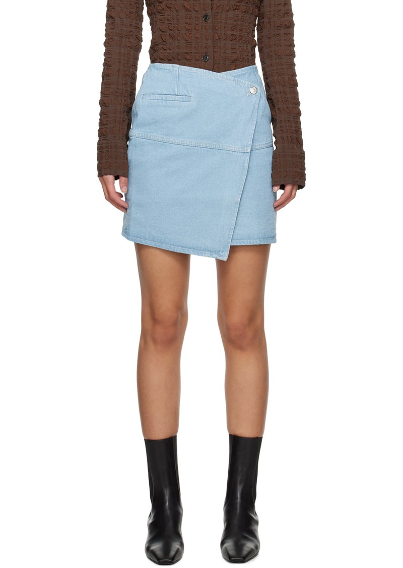 Nanushka Blue Casna Denim Miniskirt