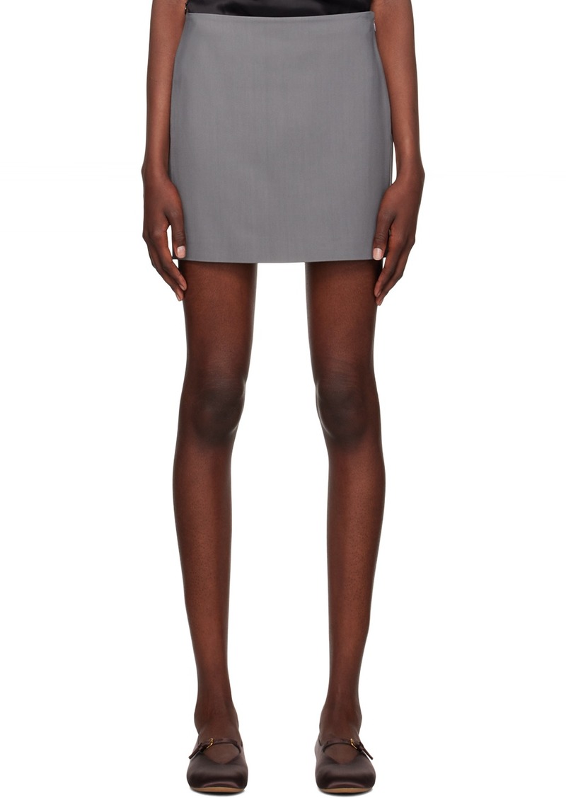 Nanushka Gray Briel Miniskirt