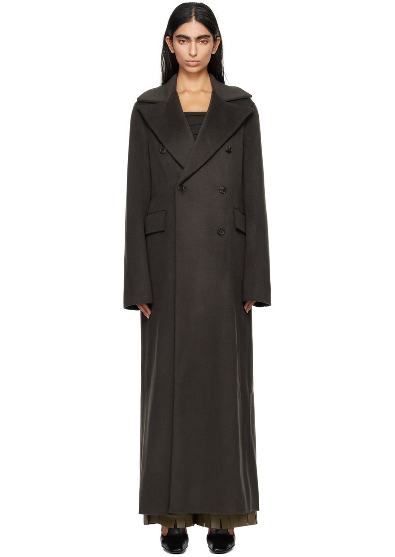 Nanushka Gray Damira Coat