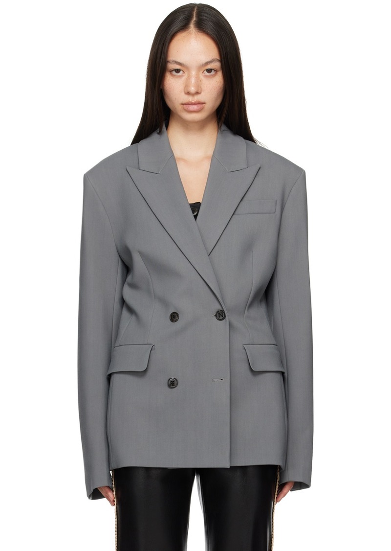 Nanushka Gray Laane Blazer