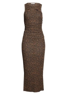 Nanushka Rilo Leopard Print Body-Con Dress in Brown Ocelot at Nordstrom