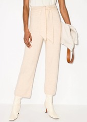 Nanushka tied waist knit trousers