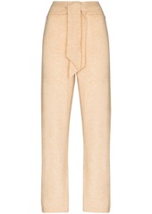 Nanushka tied waist knit trousers