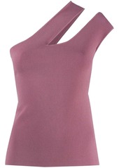 Nanushka one-shoulder cut-out vest top