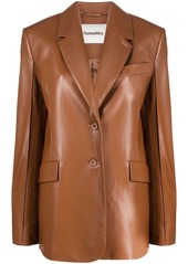 Nanushka oversized faux-leather blazer