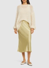 Nanushka Razi Satin Midi Skirt