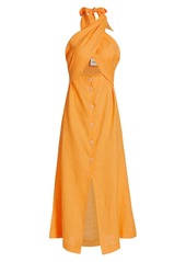 Nanushka Soffio Linen Halter Dress